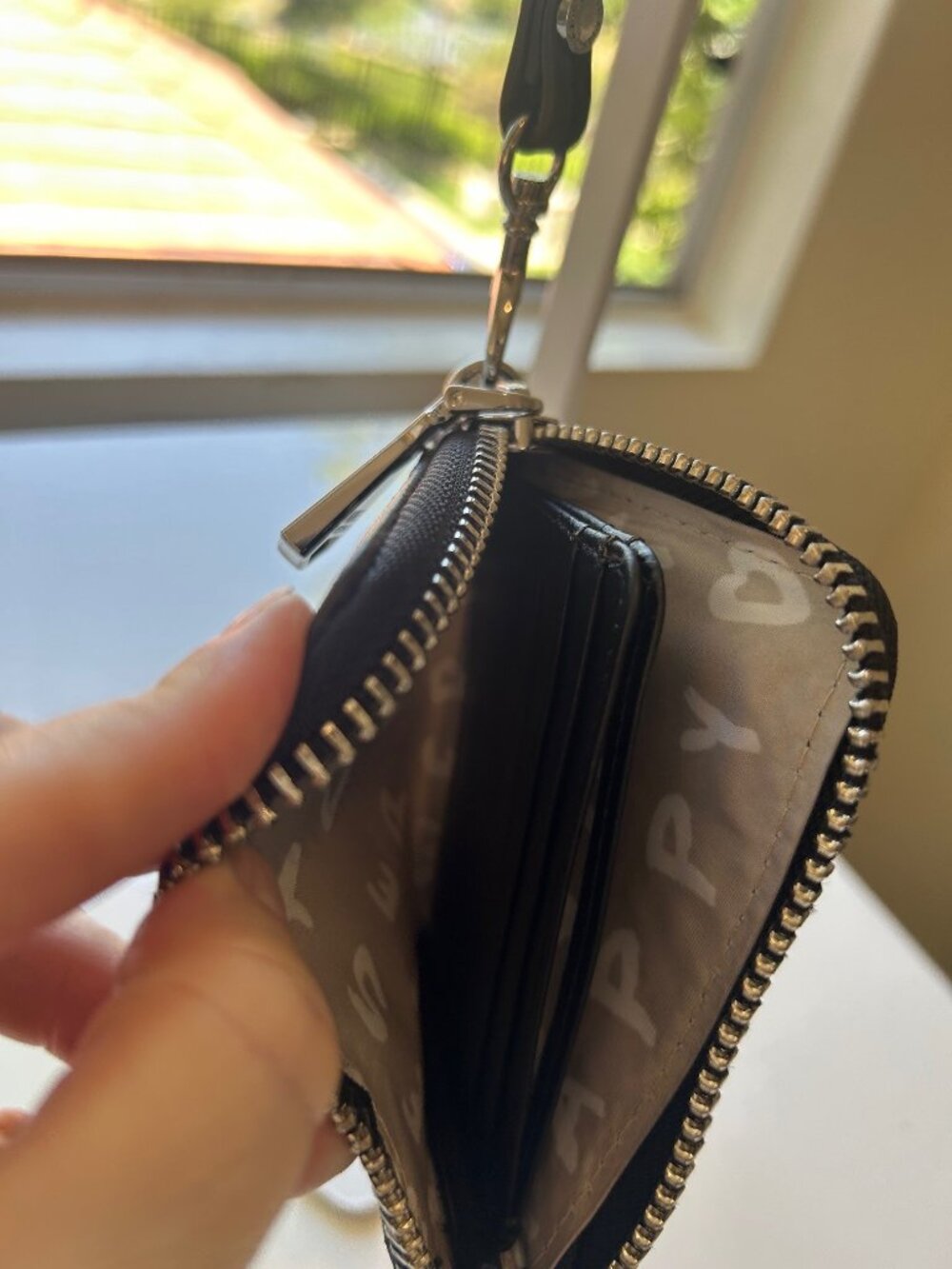 AIMEE KESTENBERG Black Suede Studded Ava Wristlet Wallet NWT - Picture 9 of 11